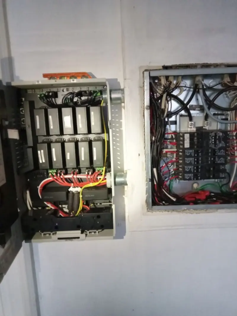 Electrical panel upgrade completed for Security Camera Wiring in Dixon